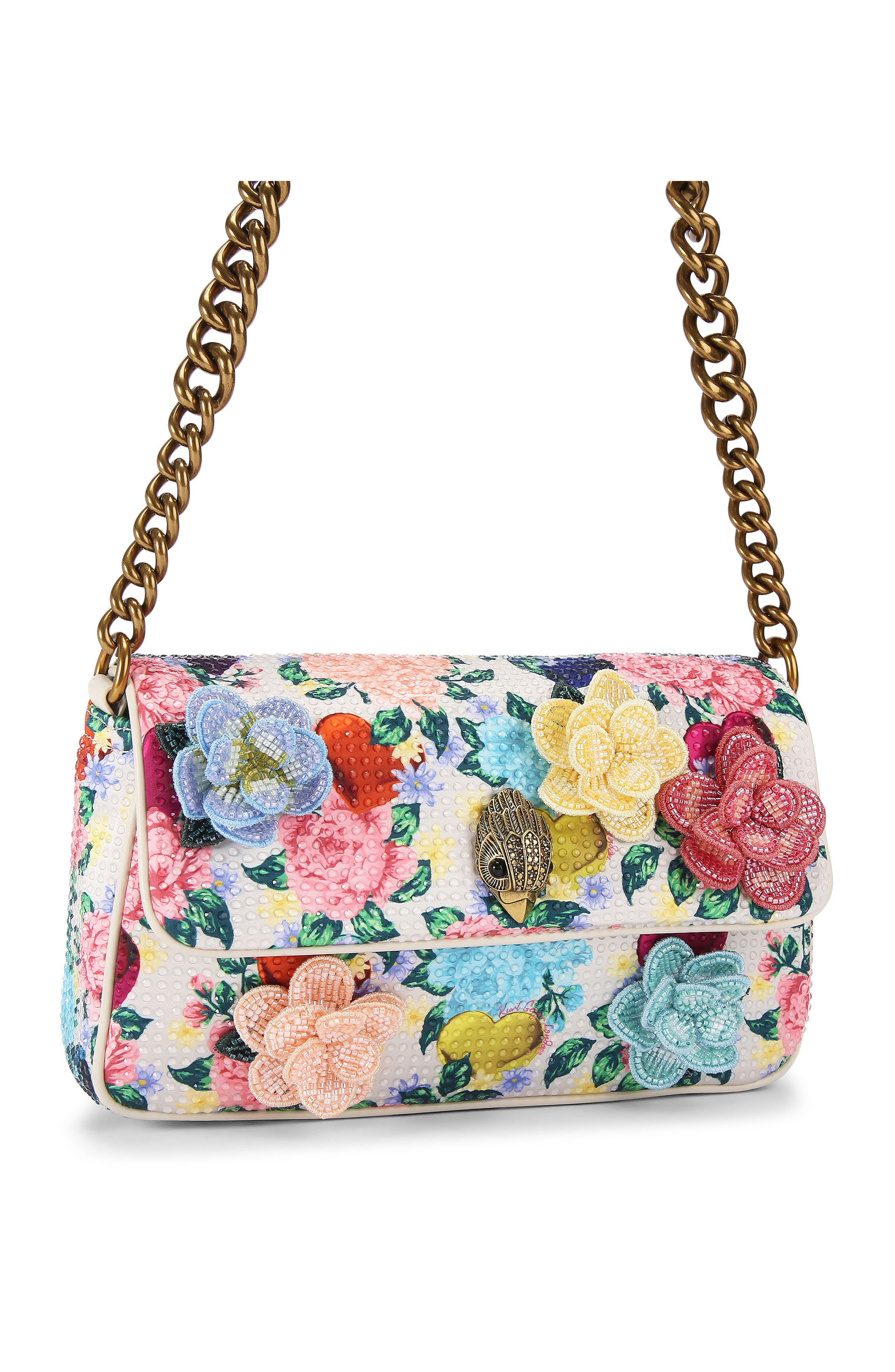 Kurt Geiger London Small Kensington Convertible Shoulder Bag, Alternate, color, Open White