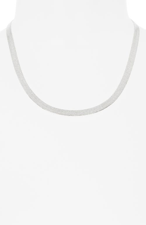 Nordstrom Rack Shimmer Dust Snake Chain Necklace In Metallic