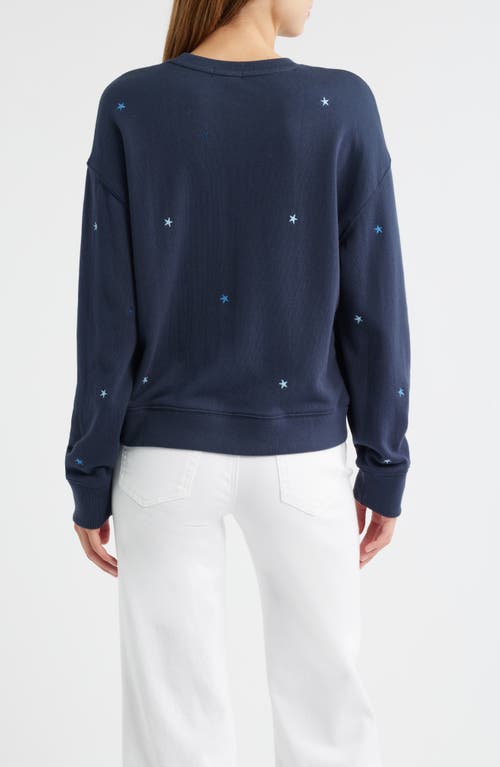 Rails Ramona Star Embroidered Crewneck Sweatshirt In Blue