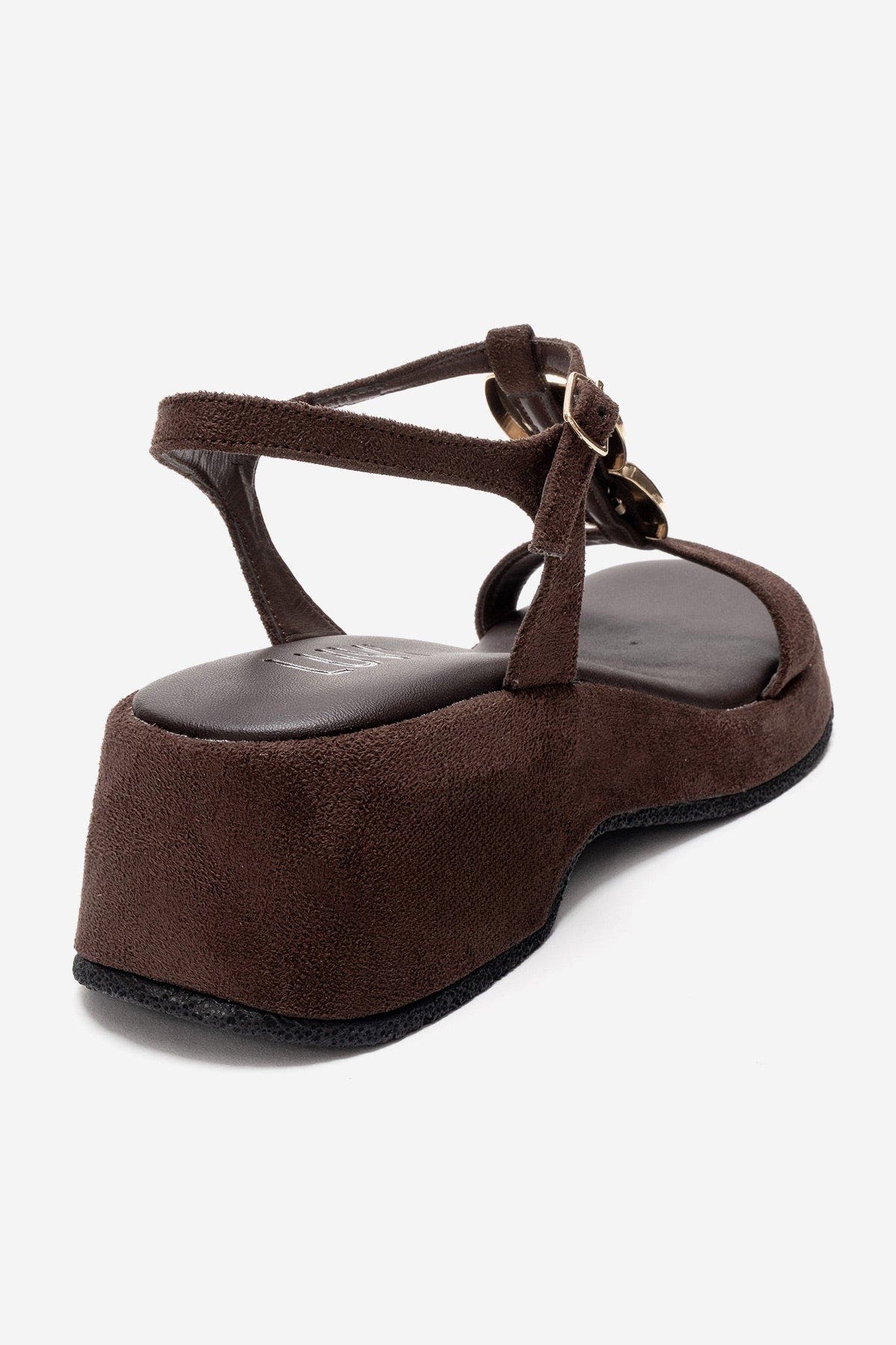 Matt Platform Sandal, Alternate, color, Brown Suede
