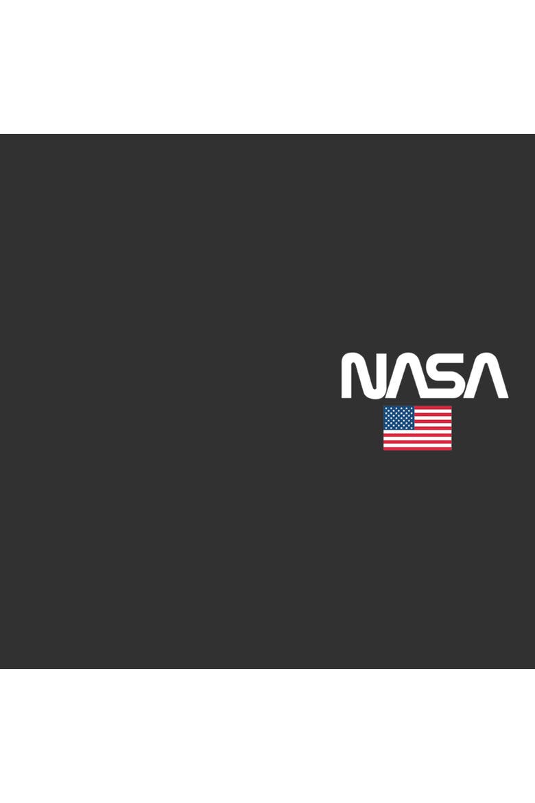 Men's NASA Pocket Flag Logo  Graphic T-Shirt, Alternate, color, Dark Heather
