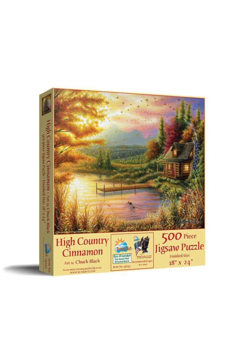 Sunsout High-Country Cinnamon 500 piece Jigsaw Puzzle for Adults, Main, color, Multicolor