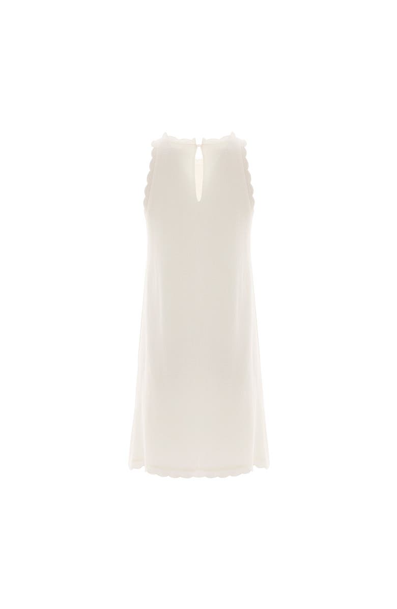 Monlicia Calia Cream Mini Linen Dress, Alternate, color, White