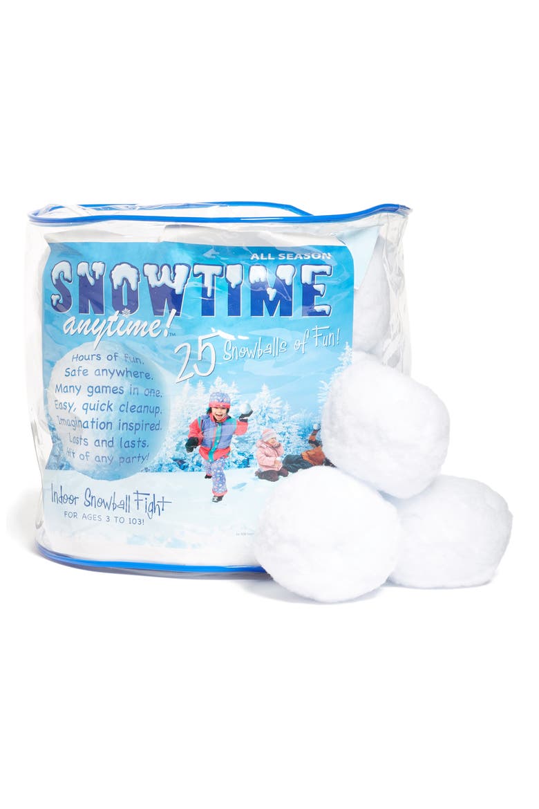 25-Pack Snowtime Indoor Snowballs, Main, color, WHITE