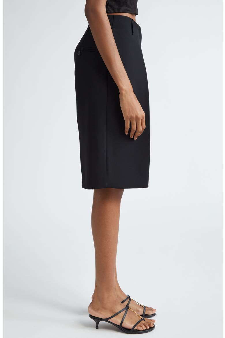 Le Bermuda Ovalo Tailored Shorts, Alternate, color, BLACK