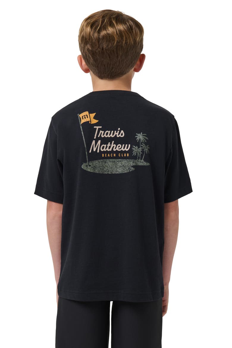 Kids' Beach Club Cotton Graphic T-Shirt, Alternate, color, BLACK