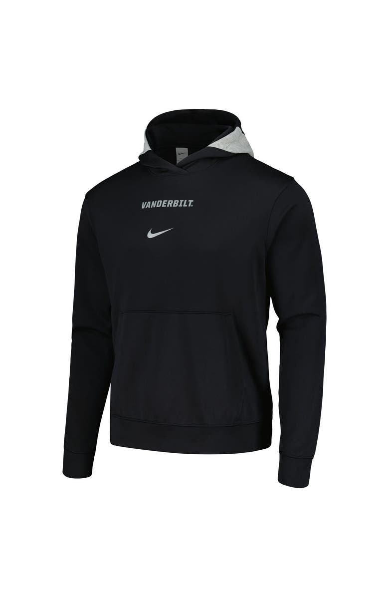 Nike Men's Nike Black Vanderbilt Commodores Basketball Spotlight Performance Pullover Hoodie, Alternate, color, 