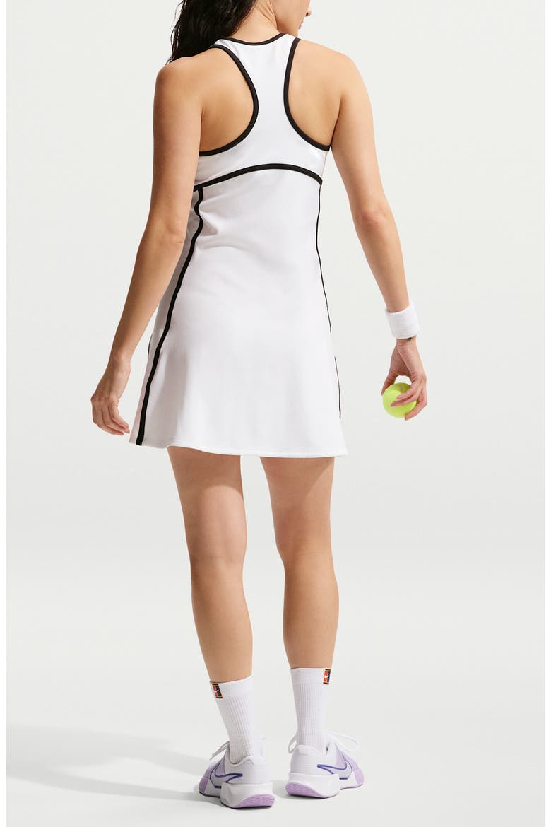 Dri-FIT Racerback Minidress, Alternate, color, 100 WHITE/BLACK