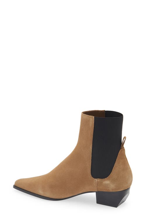 Mango Square Toe Bootie In Brown