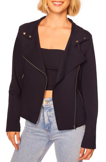 Susana Monaco Moto Jacket In Midnight