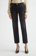 Victoria Beckham Low Rise Straight Leg Ankle Jeans