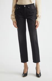 Victoria Beckham Low Rise Straight Leg Ankle Jeans