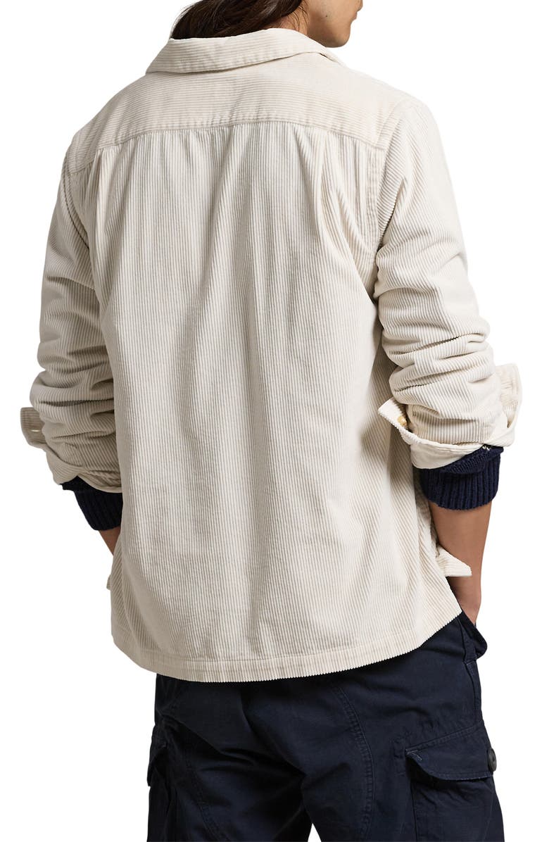 Polo Ralph Lauren Long Sleeve Wide Wale Corduroy Camp Shirt, Alternate, color, 