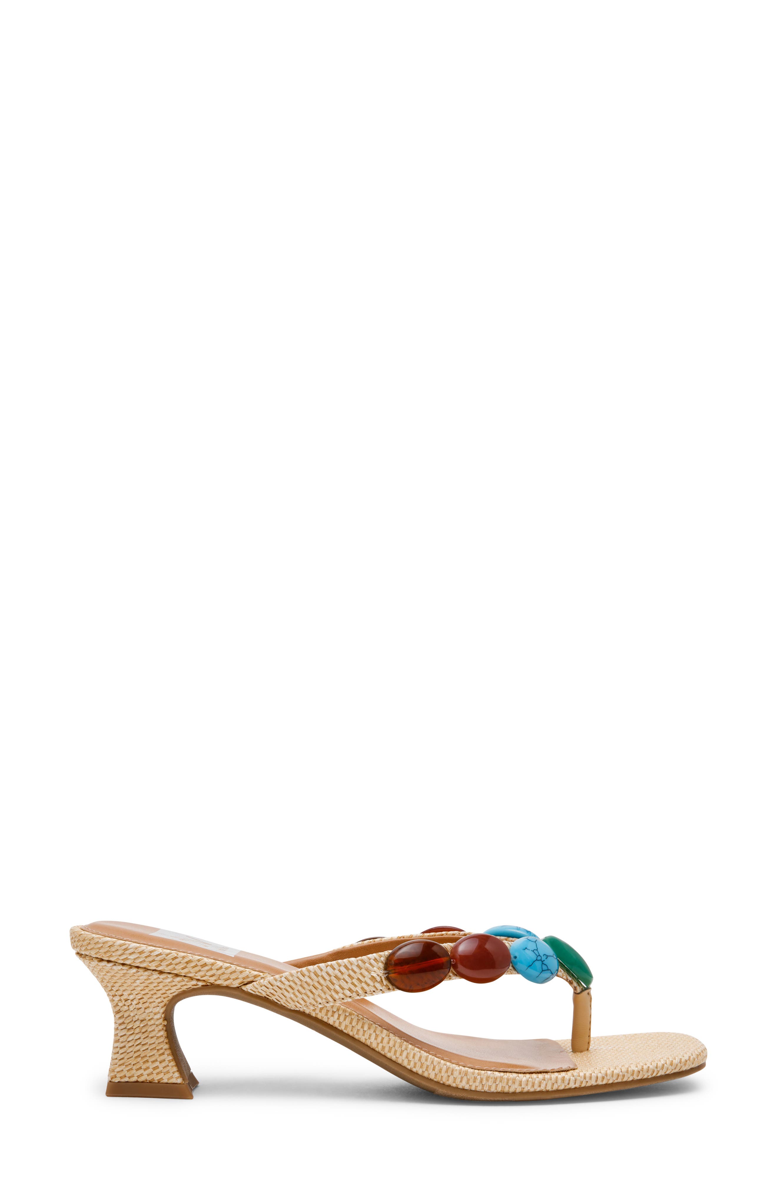 Bowi Embellished Sandal, Alternate, color, RAFFIA