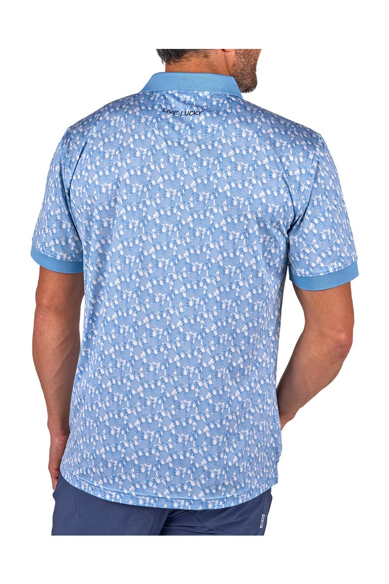 Pineapple Crown Polo, Alternate, color, Moody Blue