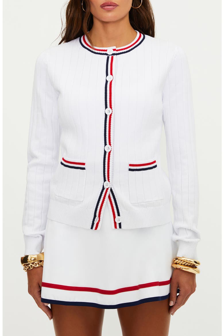 Ally Rib Cardigan, Main, color, HERITAGE WHITE