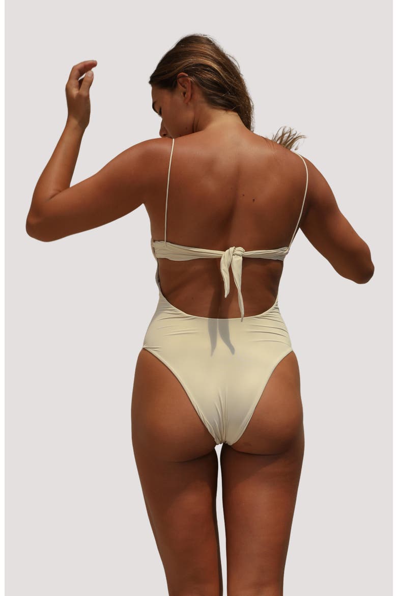 Rue One-Piece Swimsuit, Alternate, color, SUMMER SAND