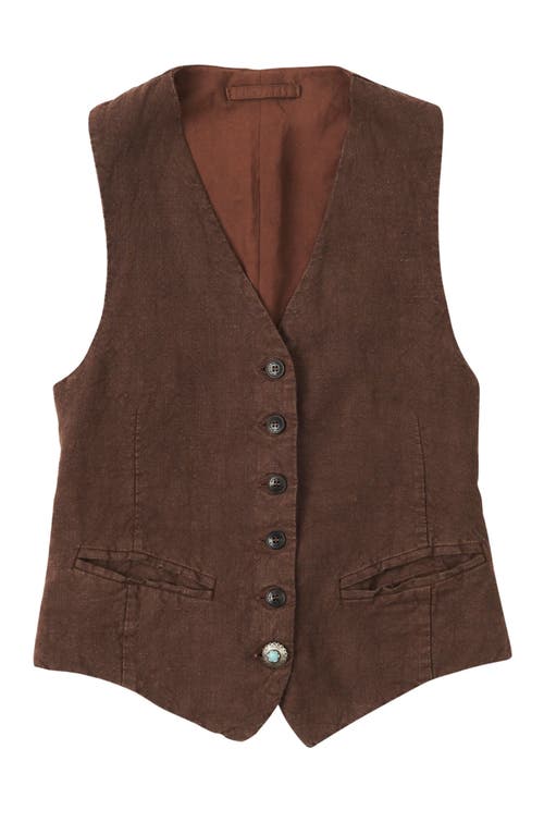 Fortela Debby Vest In Brown
