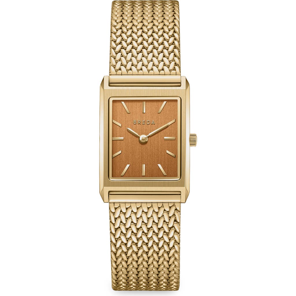 Breda Virgil Tethered Mesh Strap Watch, 20mm