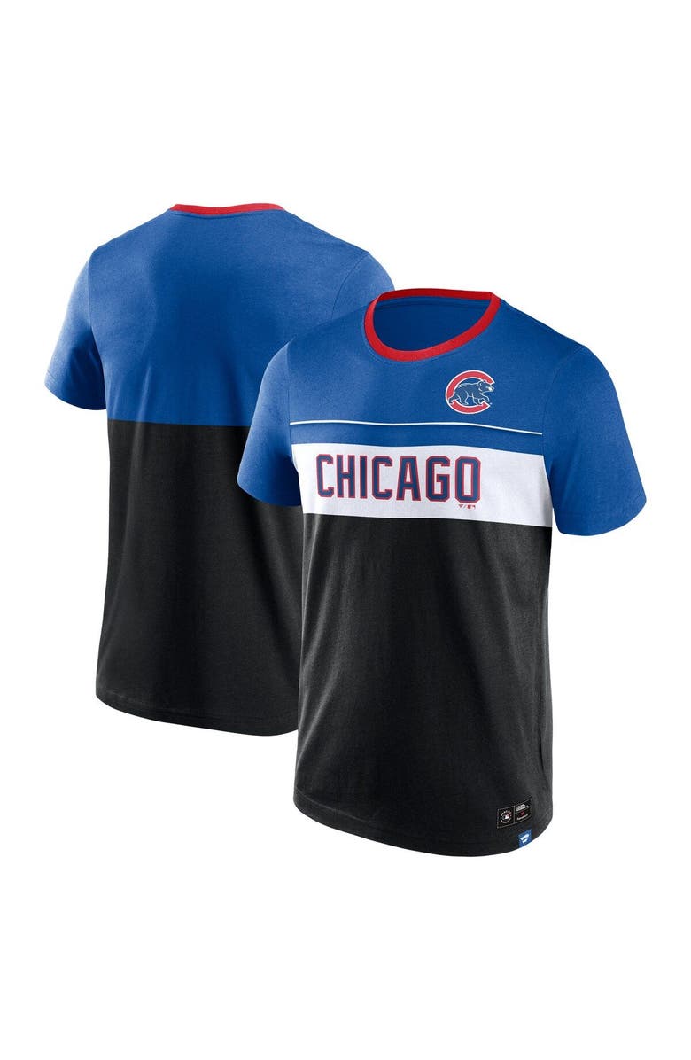 FANATICS Men's Fanatics Branded Black Chicago Cubs Claim The Win T-Shirt, Main, color, Black
