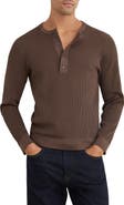 Reiss Declan Ribbed Long Sleeve Henley