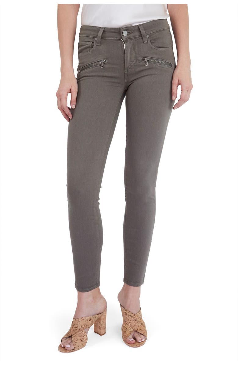 PAIGE Indio Zip Ankle Skinny Jeans, Main, color, 