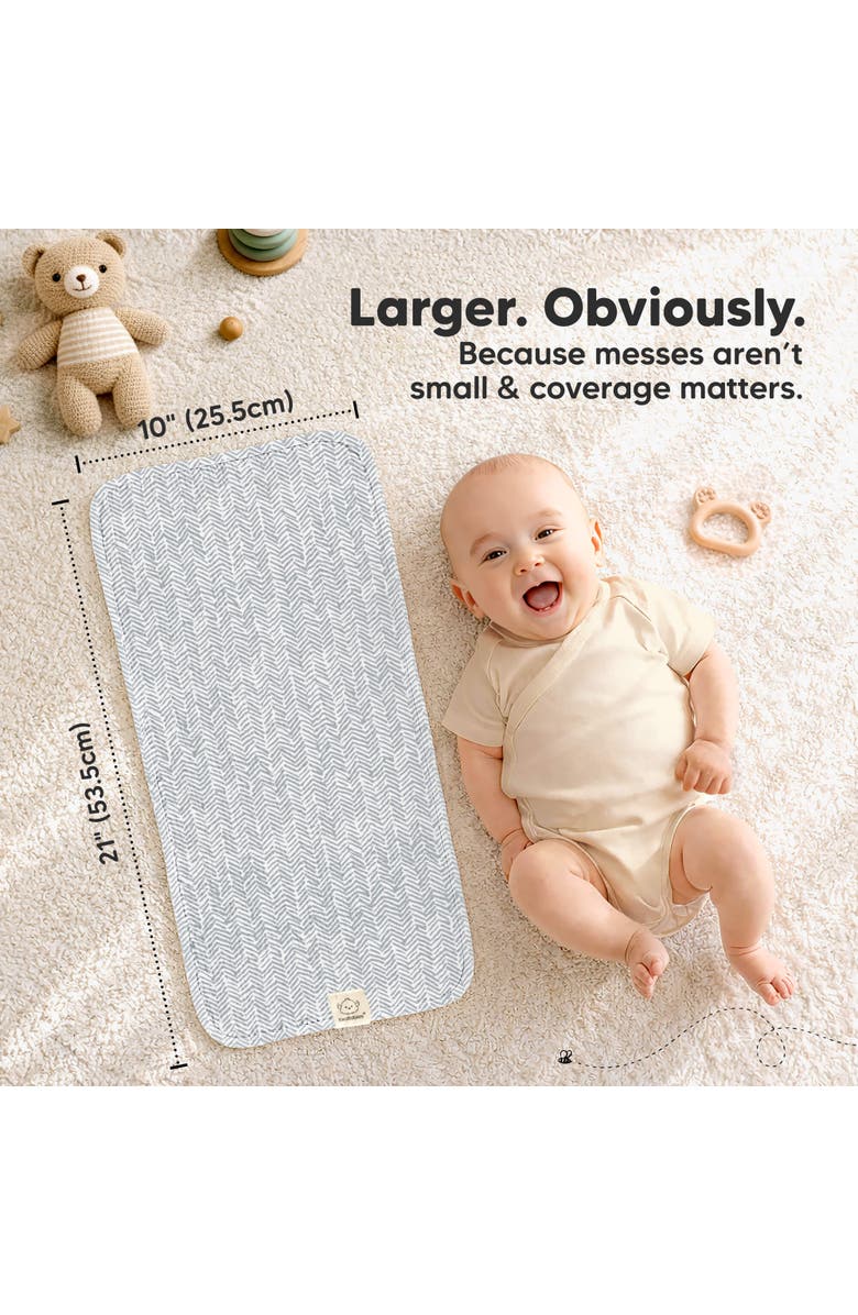 KeaBabies 10-Pack Lyra Muslin Burp Cloths, Alternate, color, Nordic