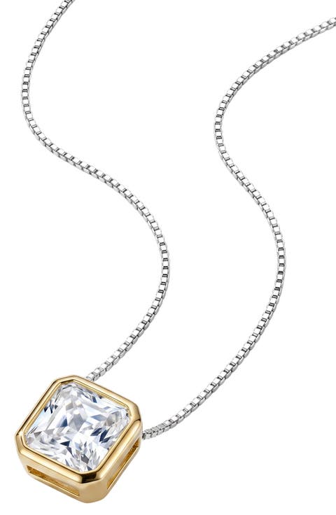 Luna Cubic Zirconia Pendant Necklace