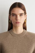 COS Twisted Ribbon Hoop Earrings