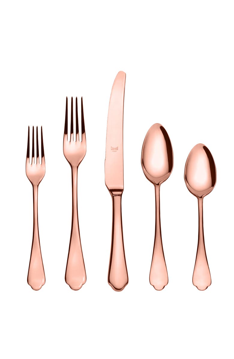 Mepra Dolce Vita Flatware Set - 5 Pieces, Main, color, Bronze