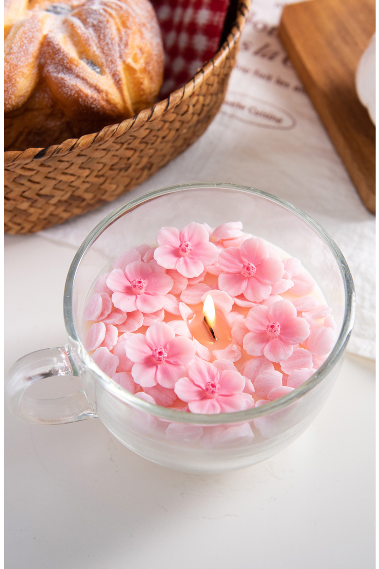 Cherry Blossom Candle Cup, Alternate, color, Sakura Light Pink