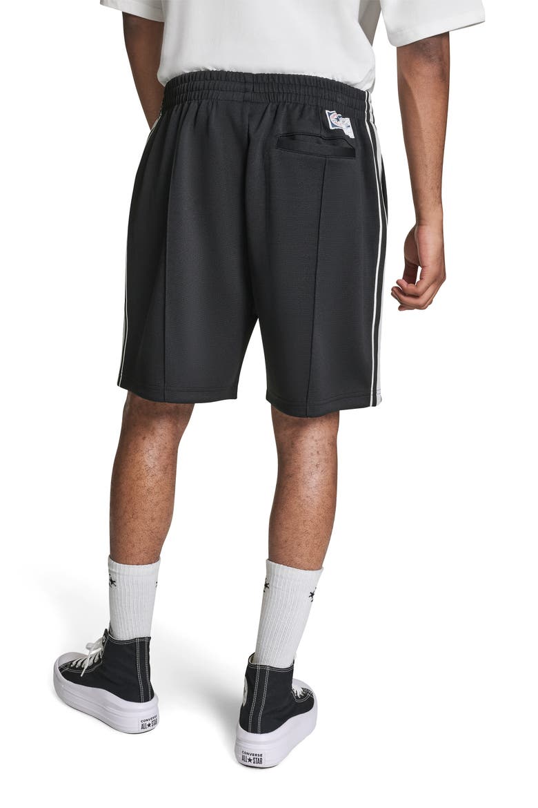 Racing Stripe Shorts, Alternate, color, CONVERSE BLACK