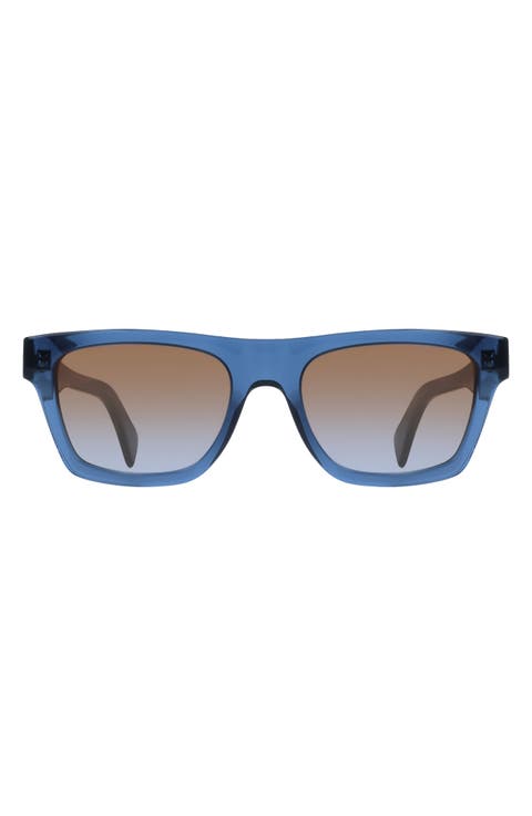 Morrel 54mm Gradient Rectangular Sunglasses
