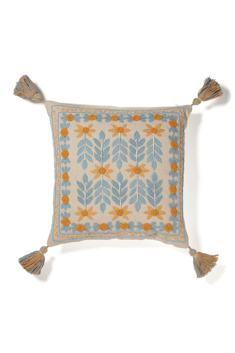 Stockholm Night's Throw Pillow, Main, color, BLUE MULTI