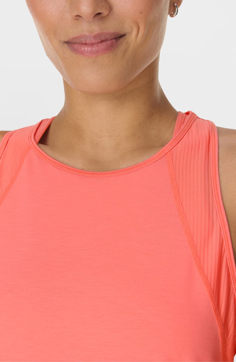 Sweaty Betty Breathe Easy Run Mesh Tank, Alternate, color, Melon Pink