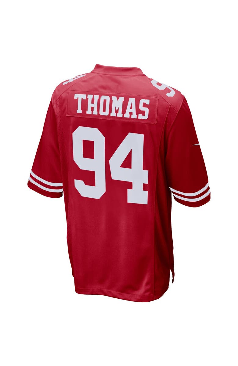 Nike Men's Nike Solomon Thomas Scarlet San Francisco 49ers Player Game Jersey, Alternate, color,