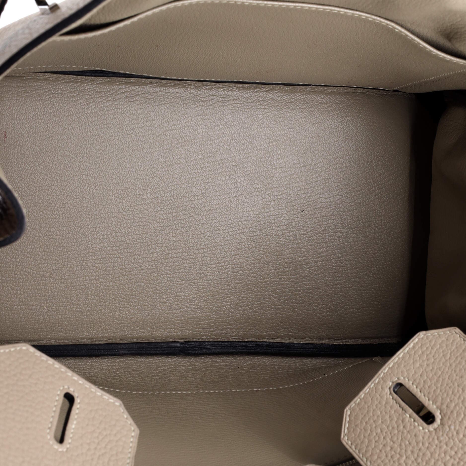 Pre-Owned Hermes Birkin Handbag Grey Clemence with Palladium Hardware 30, Alternate, color, 