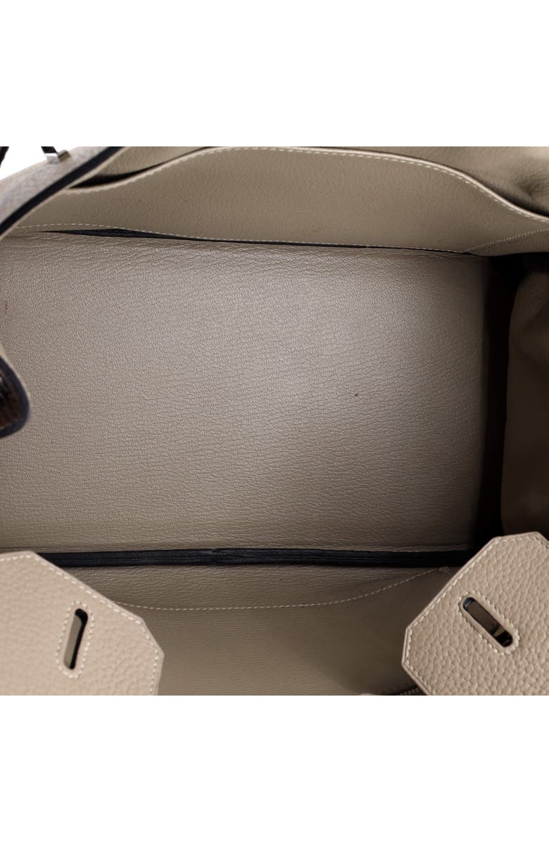 Pre-Owned Hermes Birkin Handbag Grey Clemence with Palladium Hardware 30, Alternate, color,
