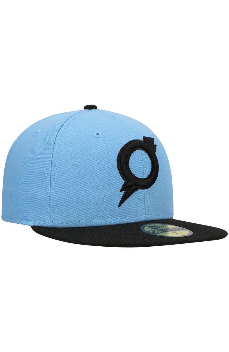 New Era Men's New Era Light Blue Omaha Storm Chasers Authentic Collection Team Alternate 59FIFTY Fitted Hat, Alternate, color, 