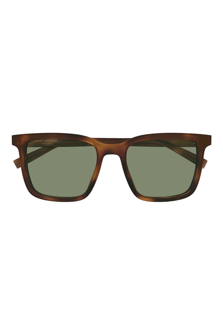 54mm Square Sunglasses, Main, color, HAVANA