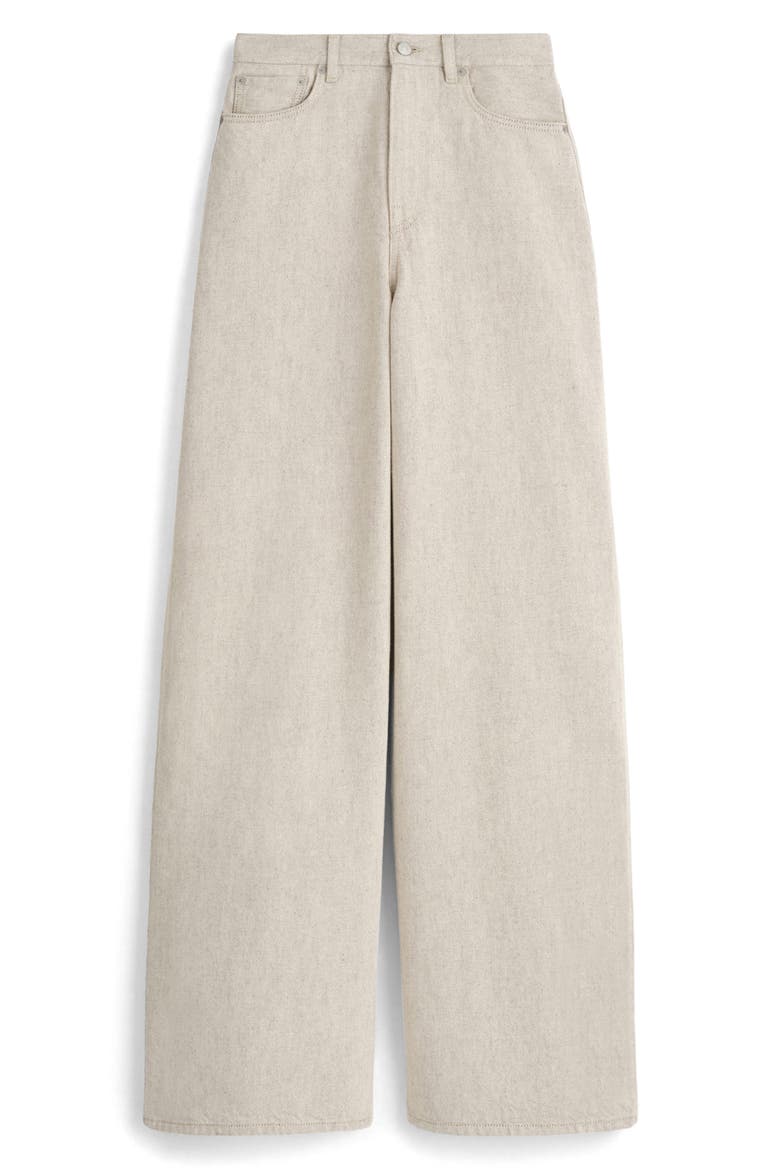 Wide Leg Jeans, Alternate, color, BEIGE DUSTY LIGHT