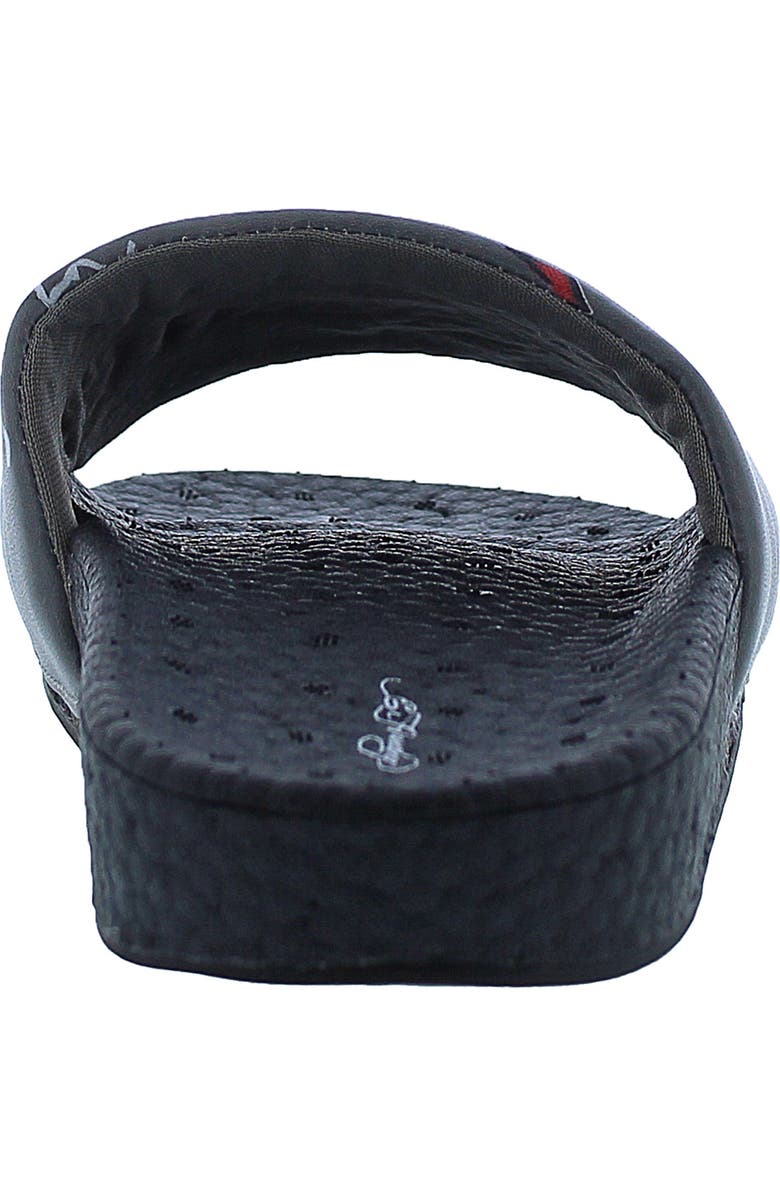 Ed Hardy Ruller Leather Slide Sandal, Alternate, color,