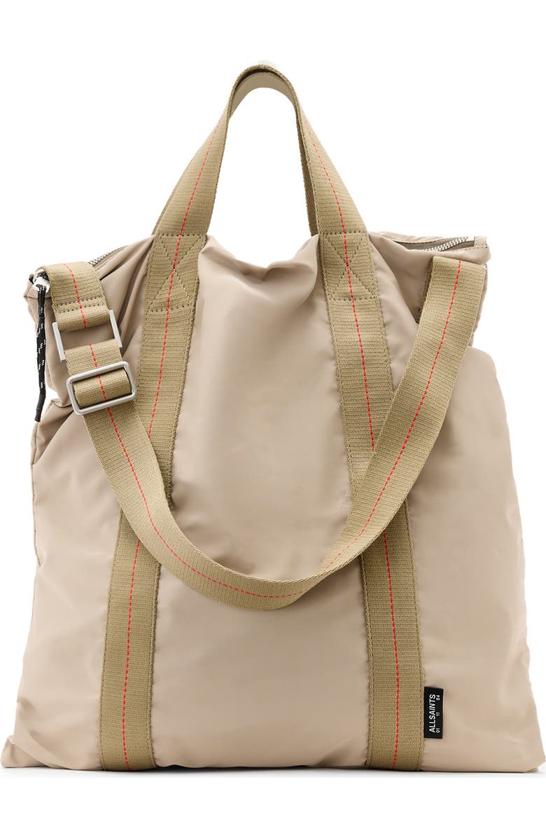 AllSaints Kei Rope Nylon Backpack, Main, color,