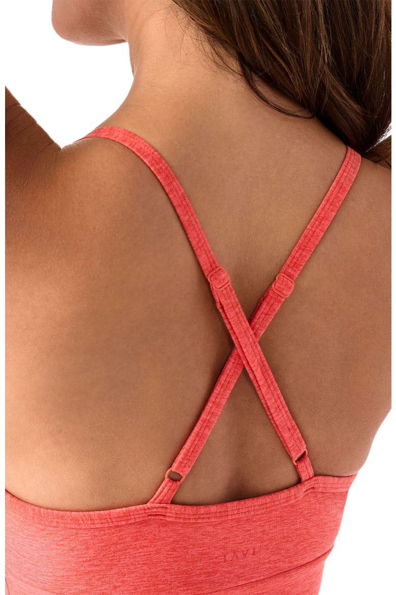 TaviCloud Boost Bra, Alternate, color, HOT CORAL SPACEDYE