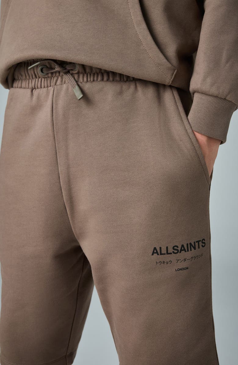 smALLSAINTS by ALLSAINTS Kids' Underground Sweat Shorts, Alternate, color, Brown