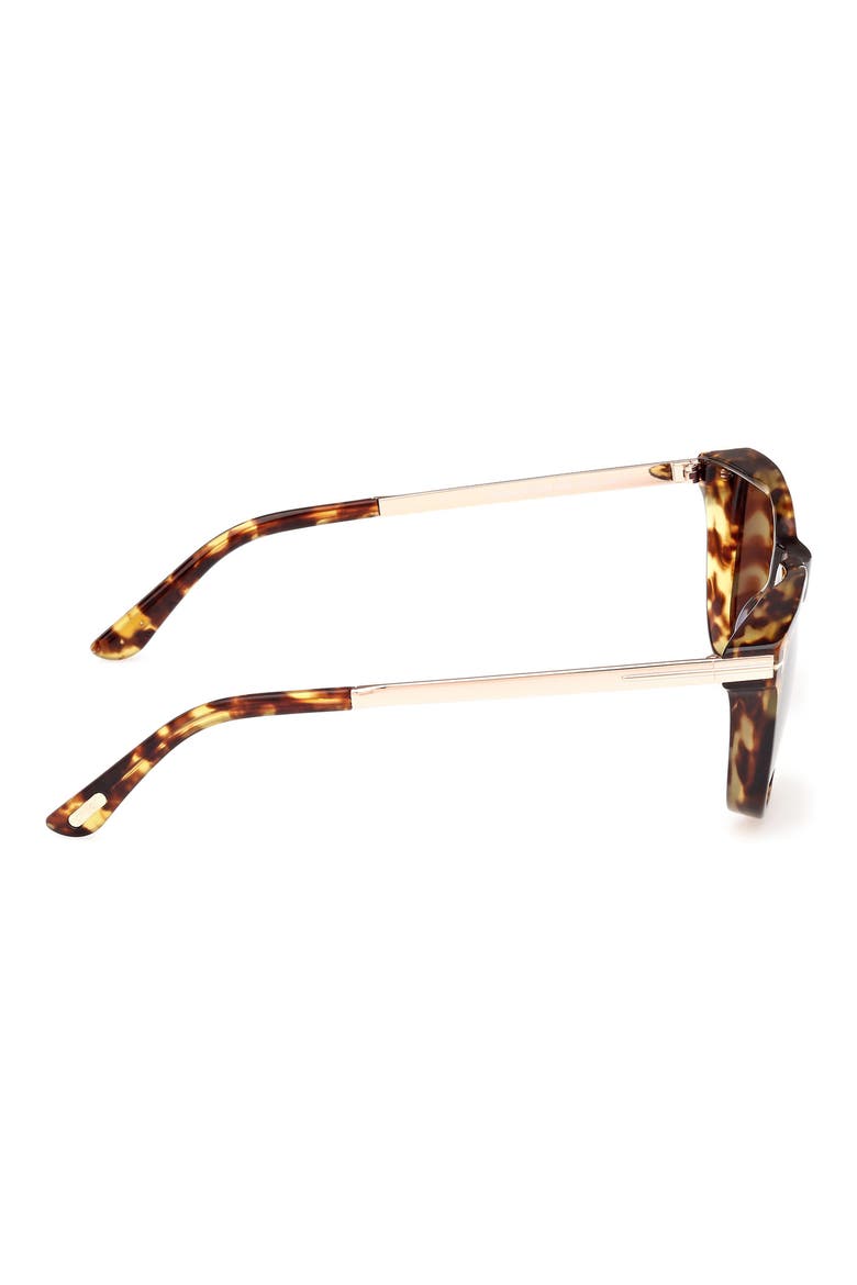 53mm Square Sunglasses, Alternate, color, VINTAGE HAVANA / T LOGO