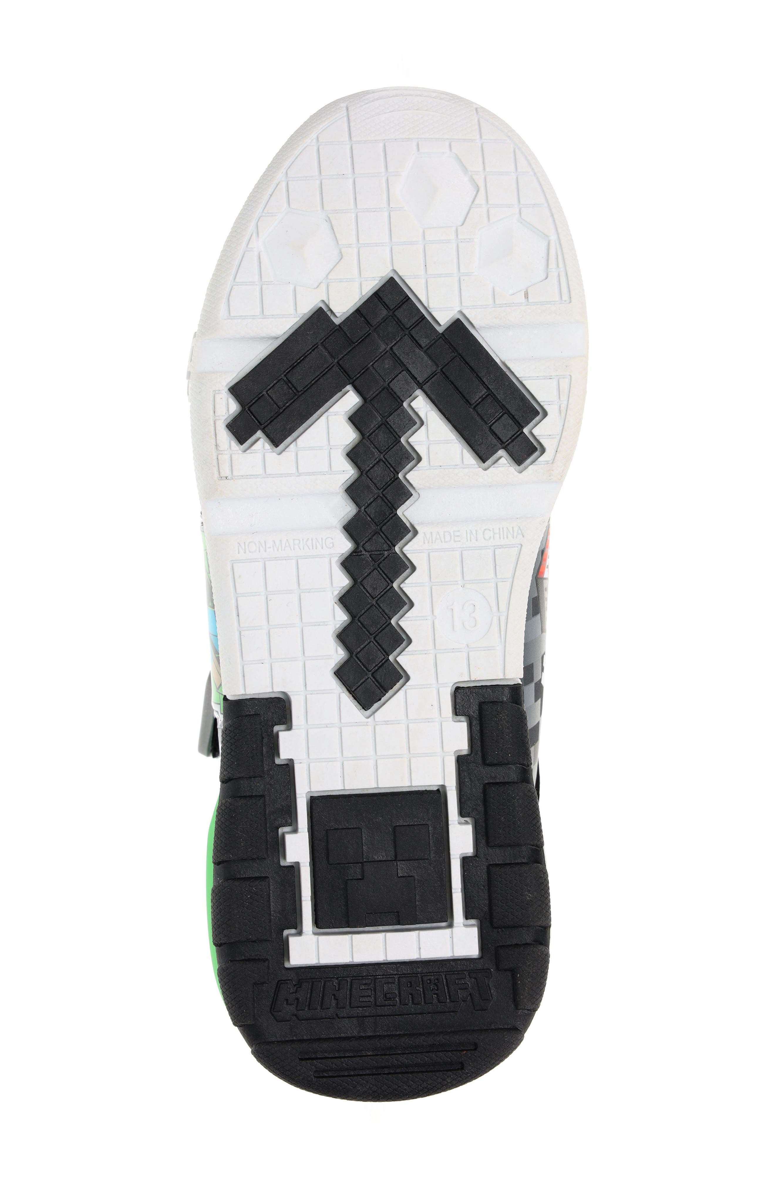 SG Footwear Kids' Minecraft Light-Up Sneaker, Alternate, color, 