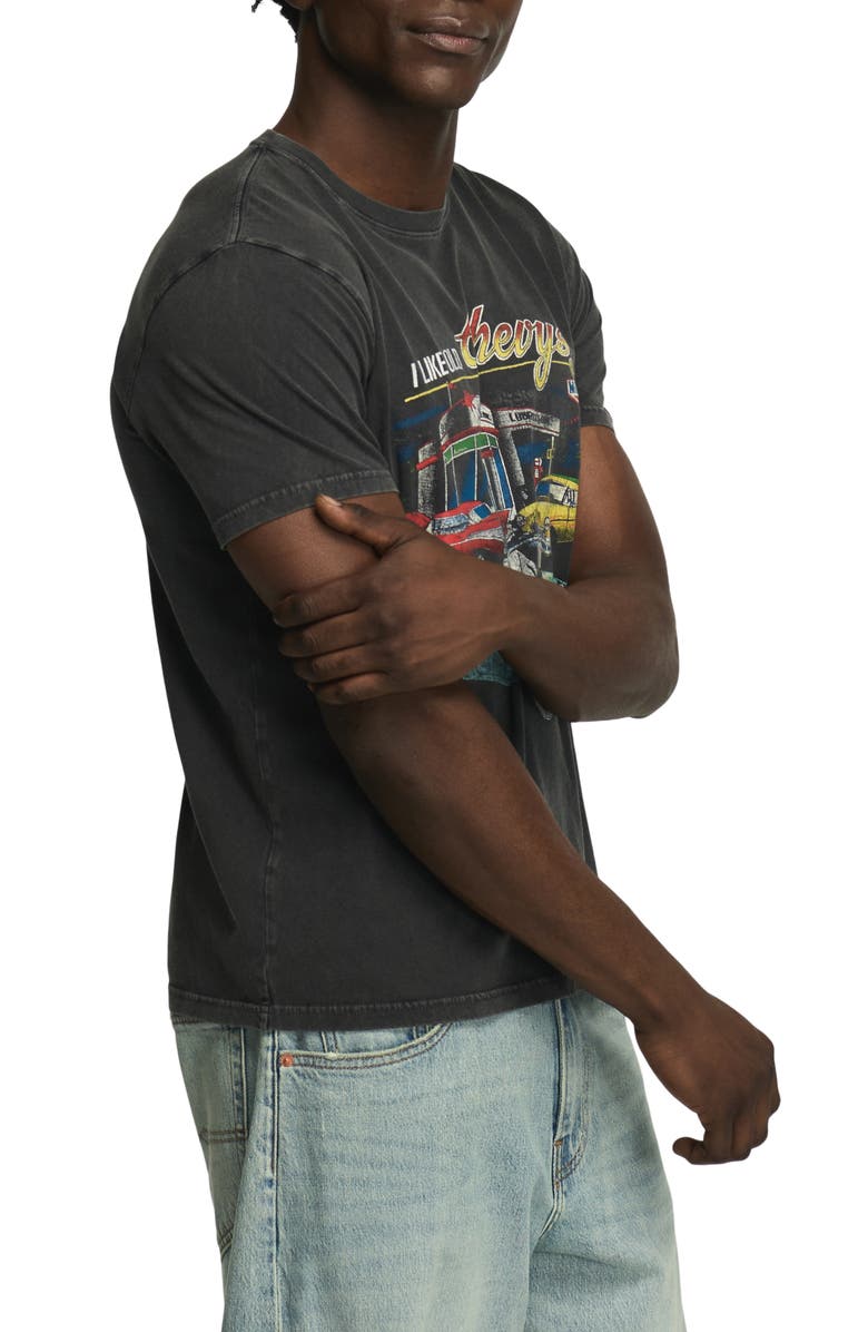 Lucky Brand Chevrolet Cotton Graphic T-Shirt, Alternate, color, Caviar