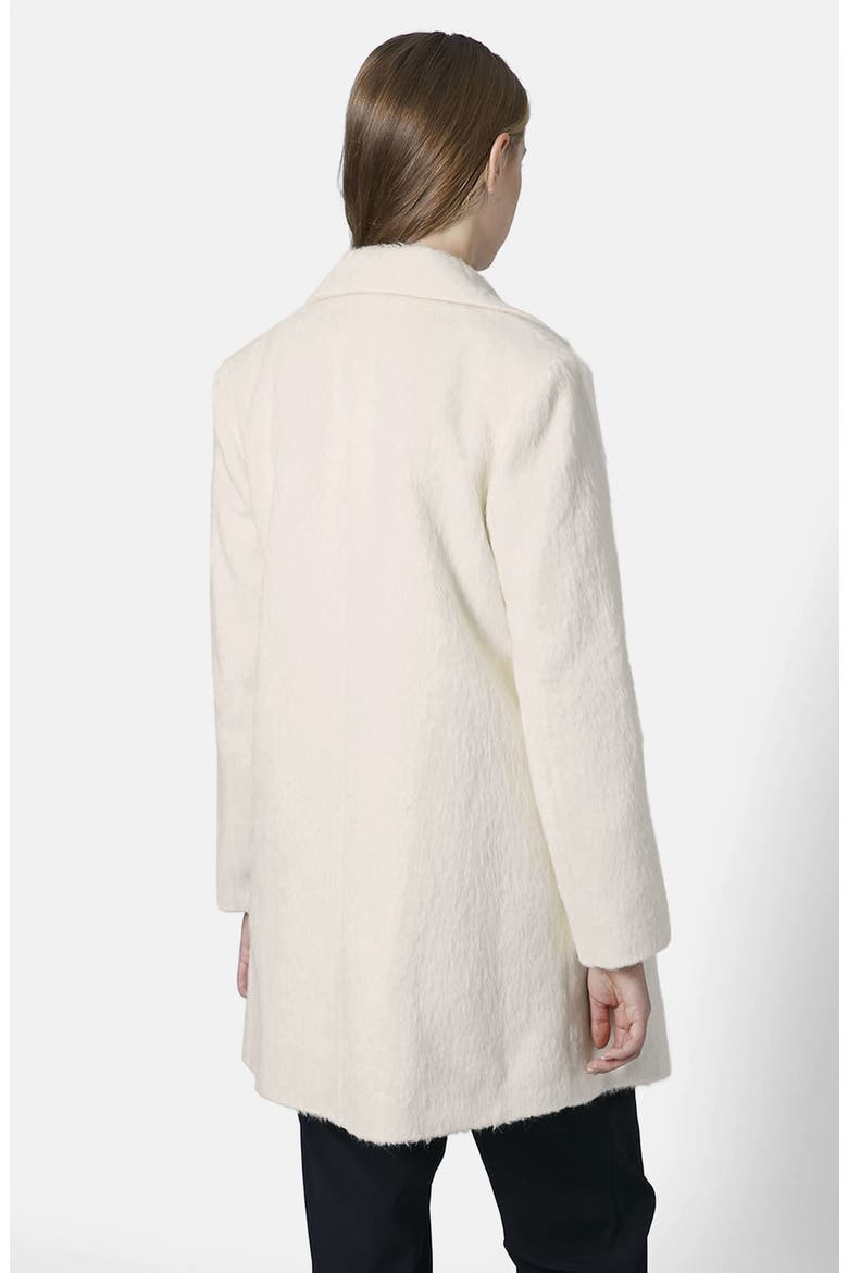 'Molly' Double Breasted Swing Coat, Alternate, color, WHITE