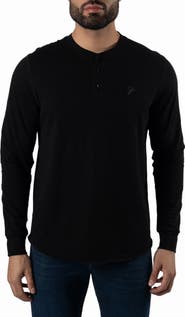 Jared Lang Long Sleeve Henley T-Shirt